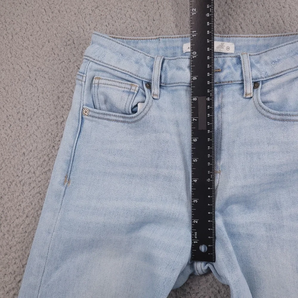 HIDDEN x Altar'd State Jeans Size 24 Wide Leg Light Wash Stretch Denim